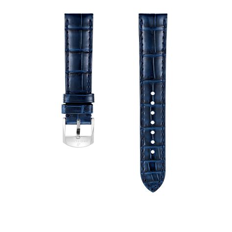 breitling crocodile strap blue